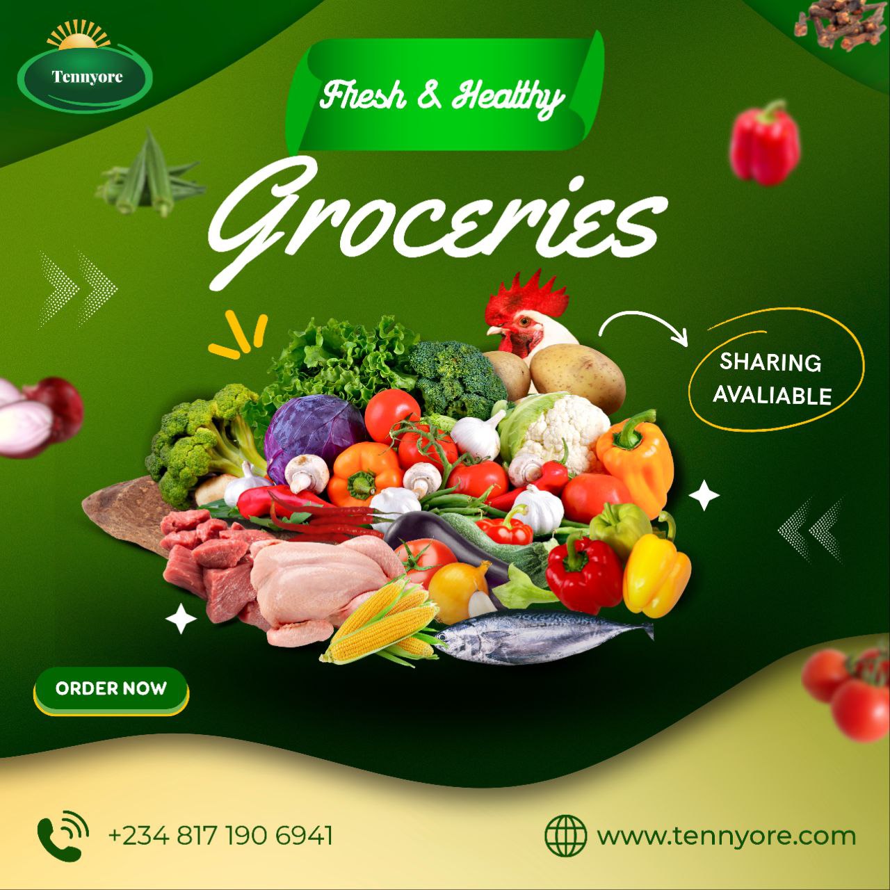 Tennyore Groceries Ads Poster